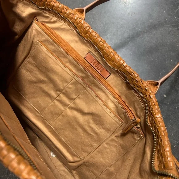 HOBO Woven Leather Tote Bag - Picture 2 of 3